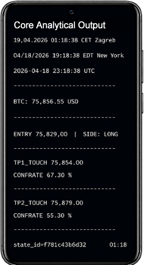Quantalis supported market output example